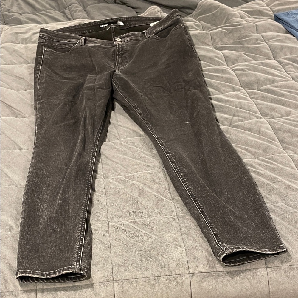Old Navy Women's Black High-Rise Rockstar Super Skinny Jeans